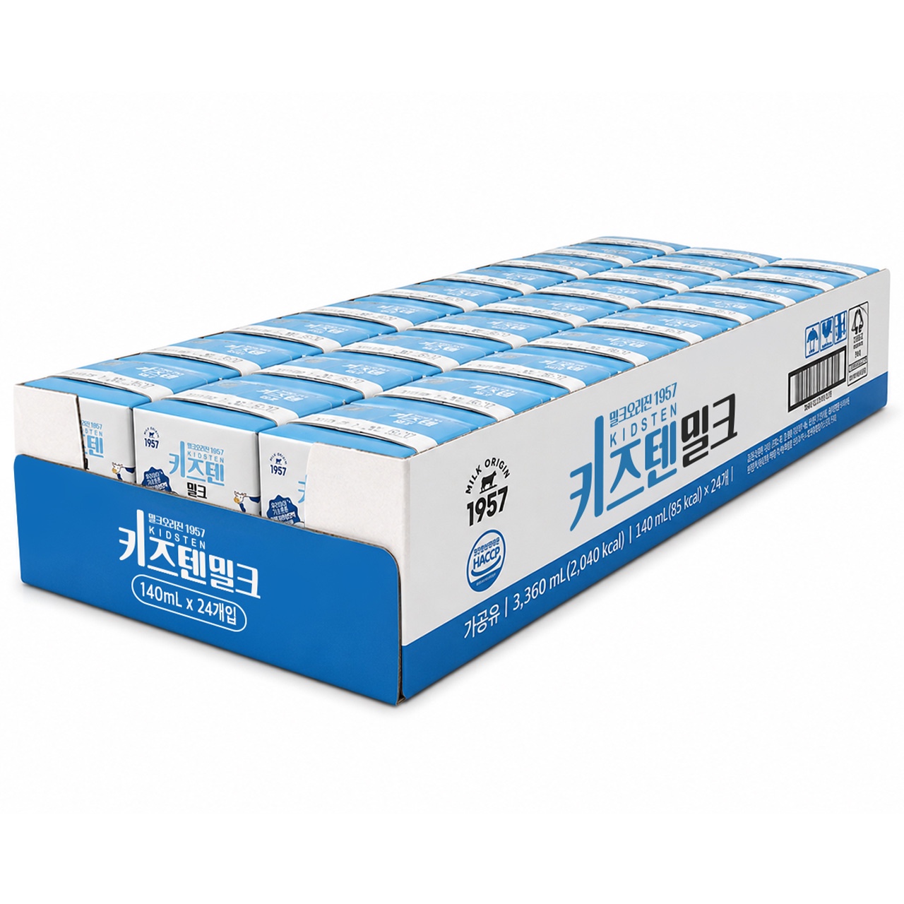 Kidsten Milk (carton) 140ml: box of 24 cartons